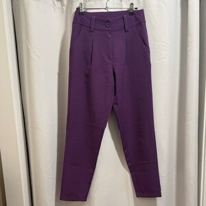 Never worn - Purple High-Waisted Trousers